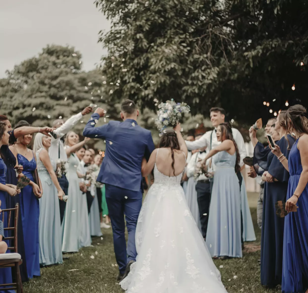 Newlyweds greeting